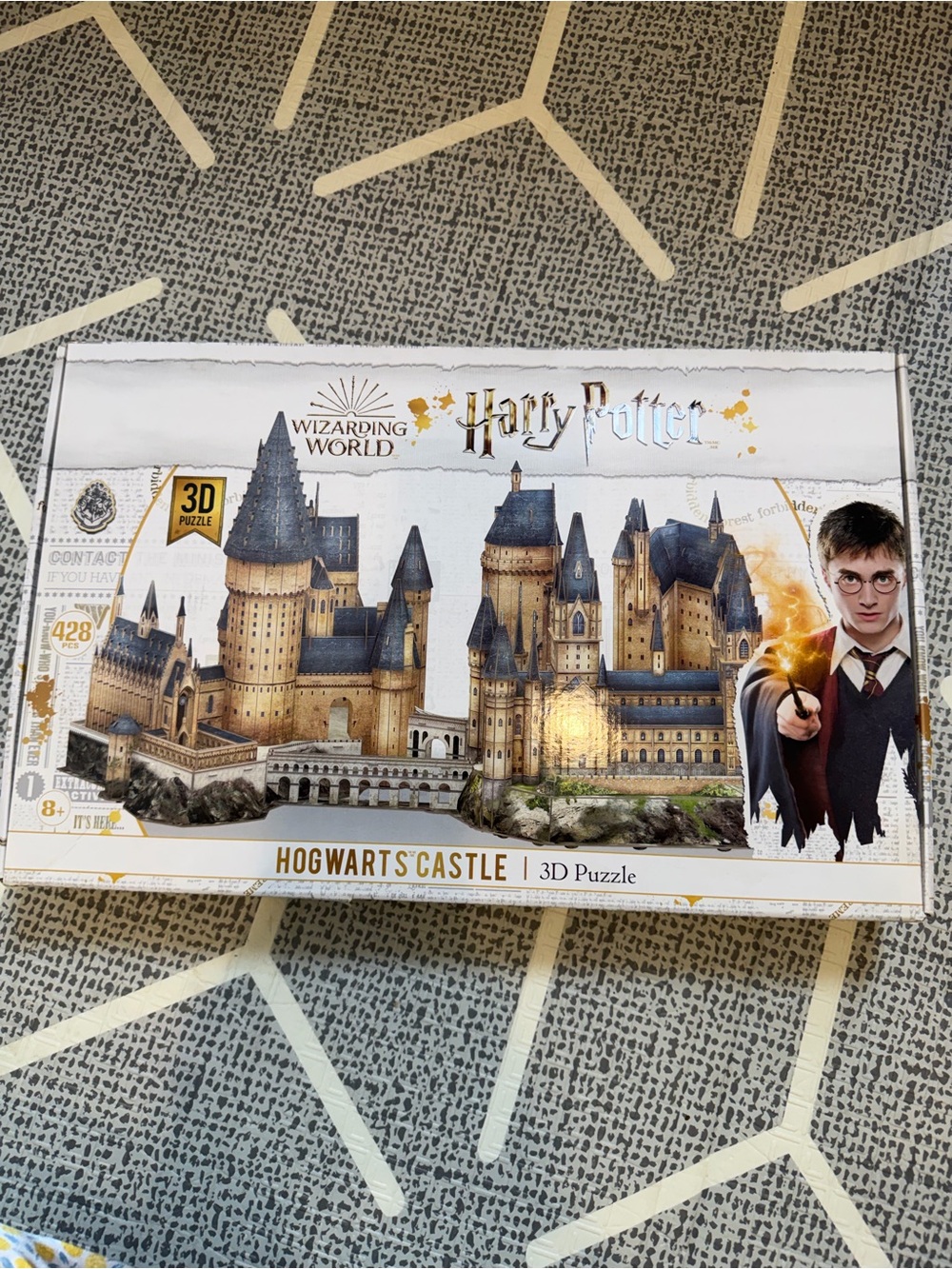 Harry Potter Hogwarts Castle 3D Puzzle - Blue and Tan